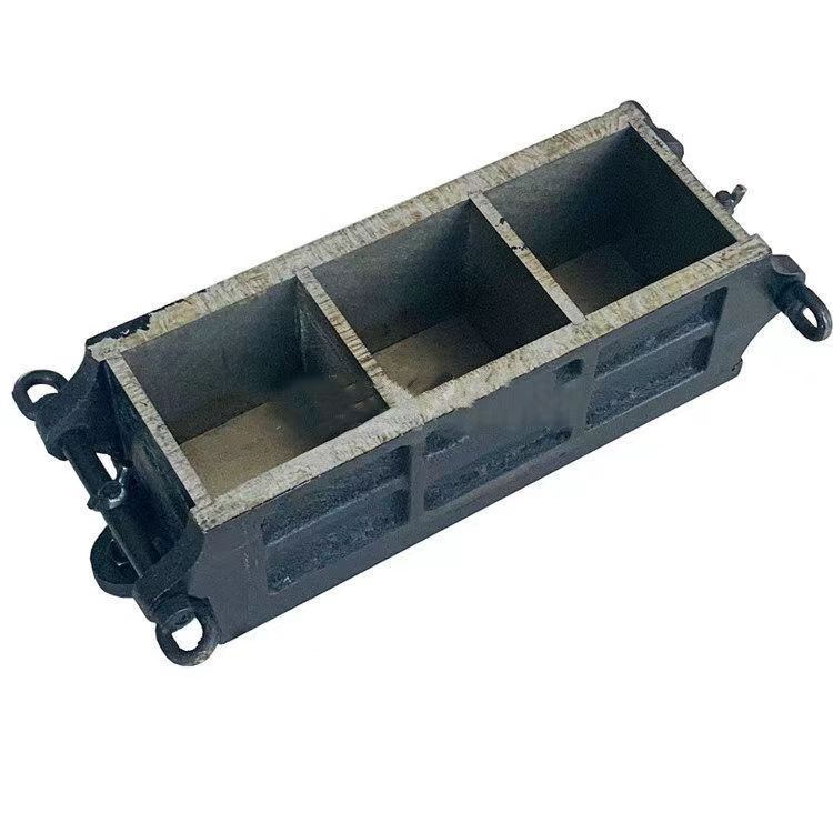 Concretum Steel Cast Ferrum tres Gang Cube Mould100 * C * 100mm