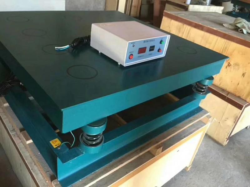 Vibrationis mensa ad concretum formae